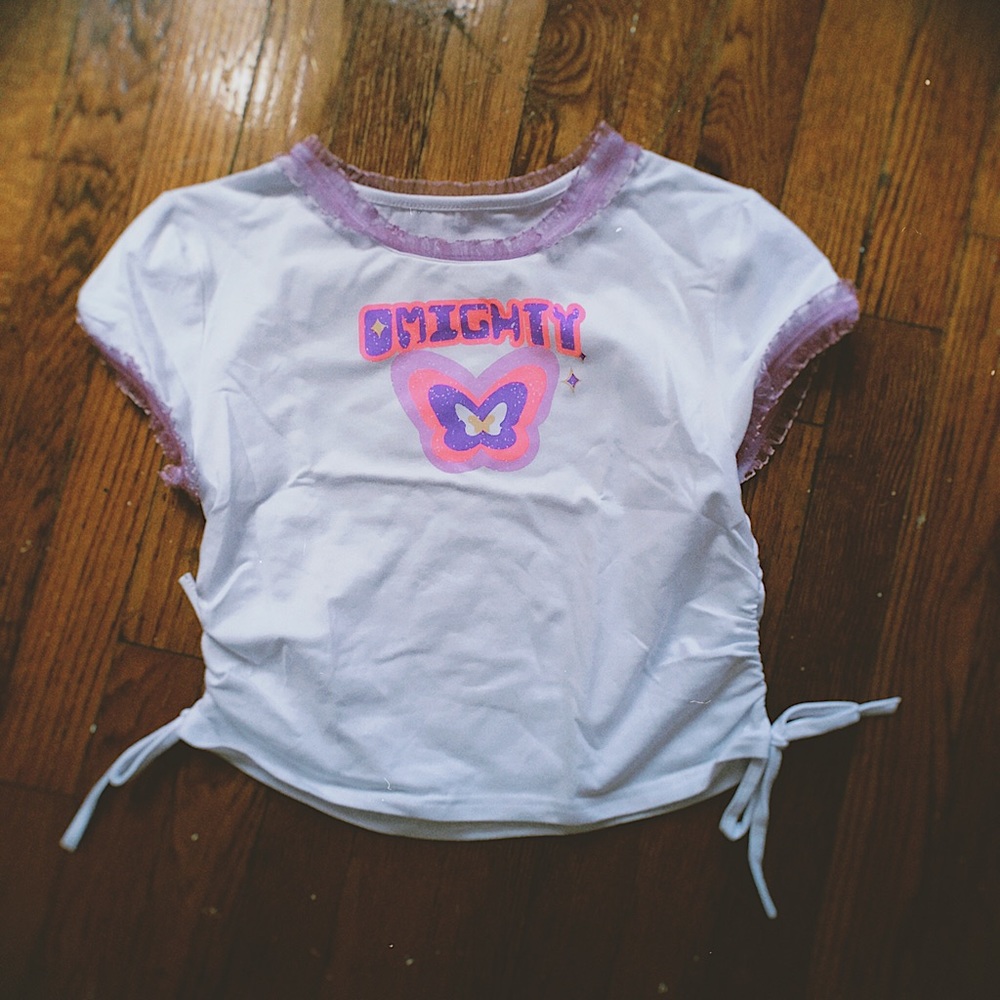 O-Mighty Side Cinched Ruffle Top